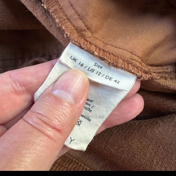 Poetry Brown Wide Leg Corduroy Trousers - Picture 6 of 11